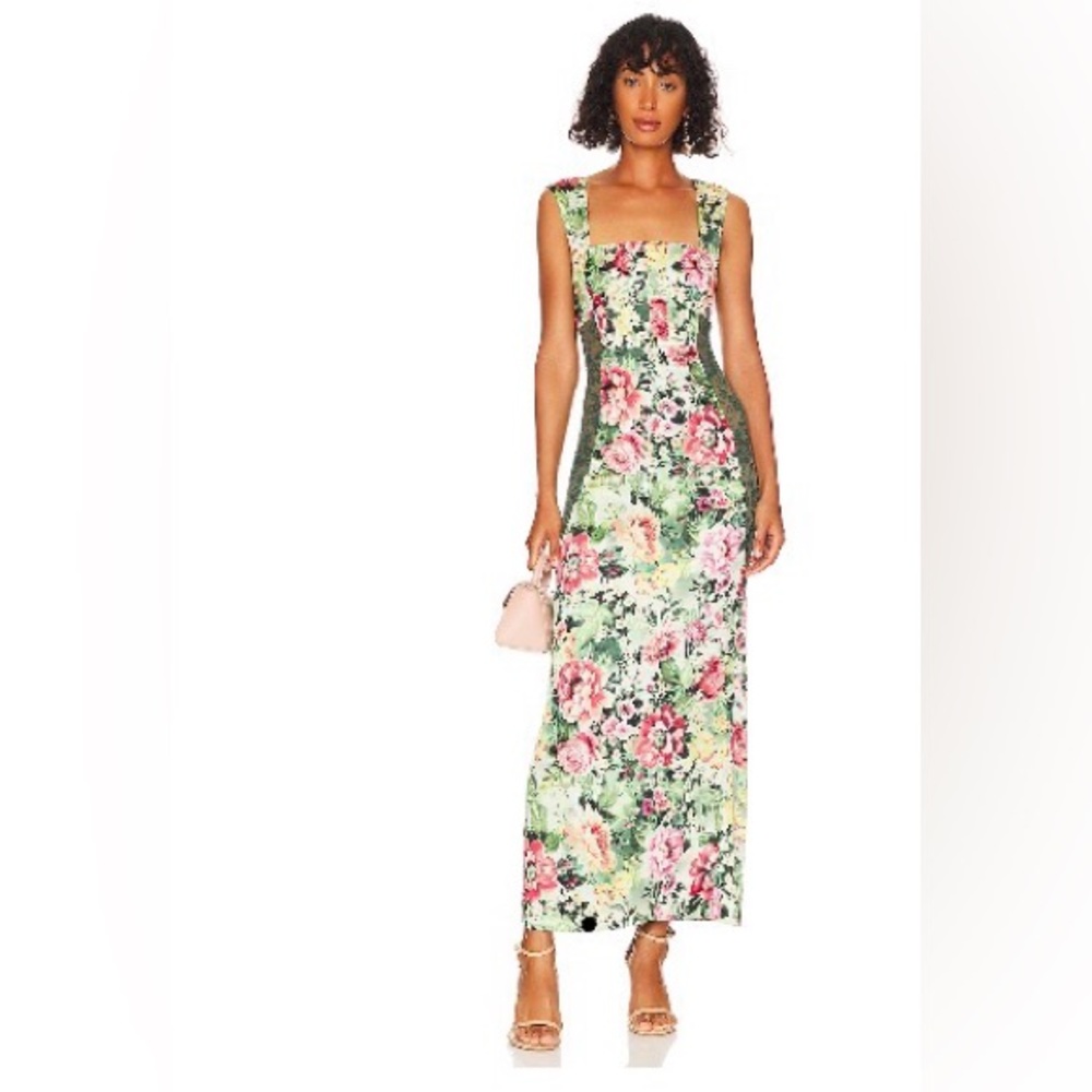 LPA Multicolor Floral Maxi Dress